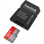 SanDisk Carte microSDXC Ultra 128Go Classe 10 UHS-l R100 + Adaptateur