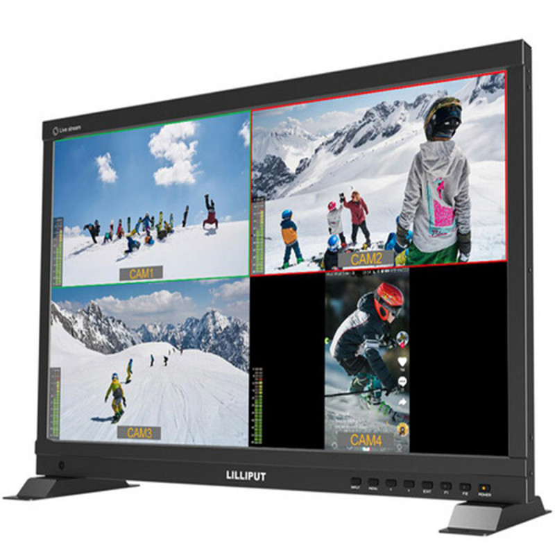 Lilliput Moniteur 21.5 live stream quad split multiview avec valise