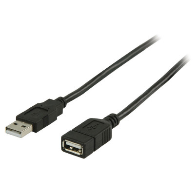 Rallonge USB 2.0 type A mâle / femelle - Noir Longueur Câble 1 m