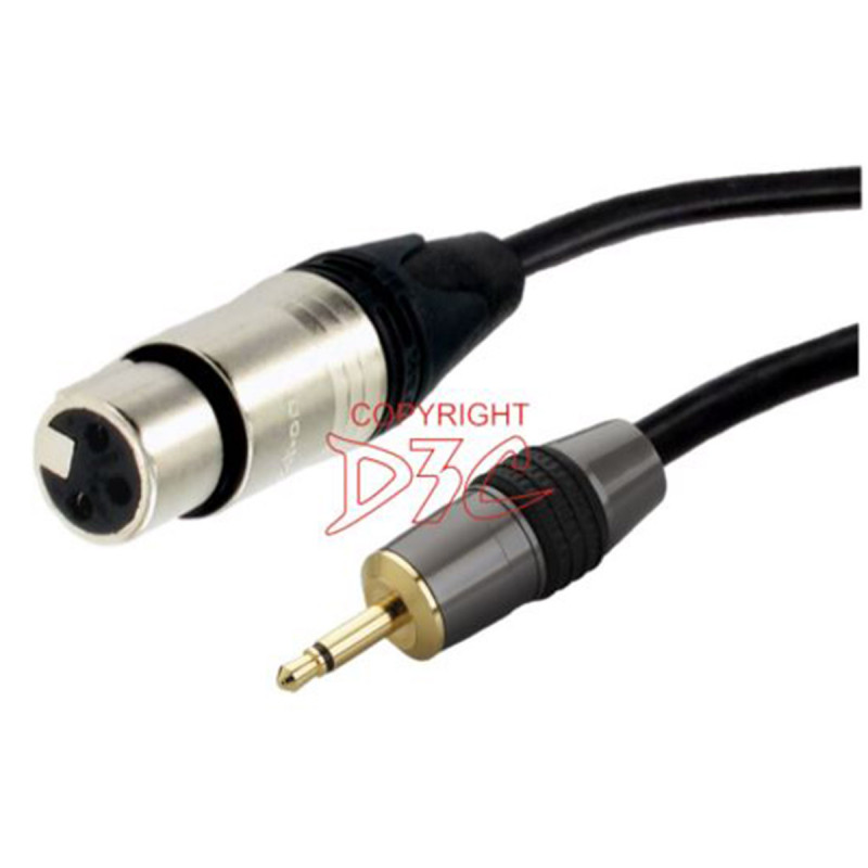 Cordon XLR 3b/Jack 3.5 mo FM 2m