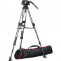 Manfrotto Rotule vidéo 509 et trépied Fast Twin 645 Carbone