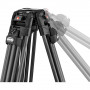 Manfrotto Rotule vidéo 509 et trépied Fast Twin 645 Carbone