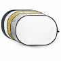 Godox Réflecteur ovale 5 en 1 60x90cm Gold Silver Soft Gold White Tra