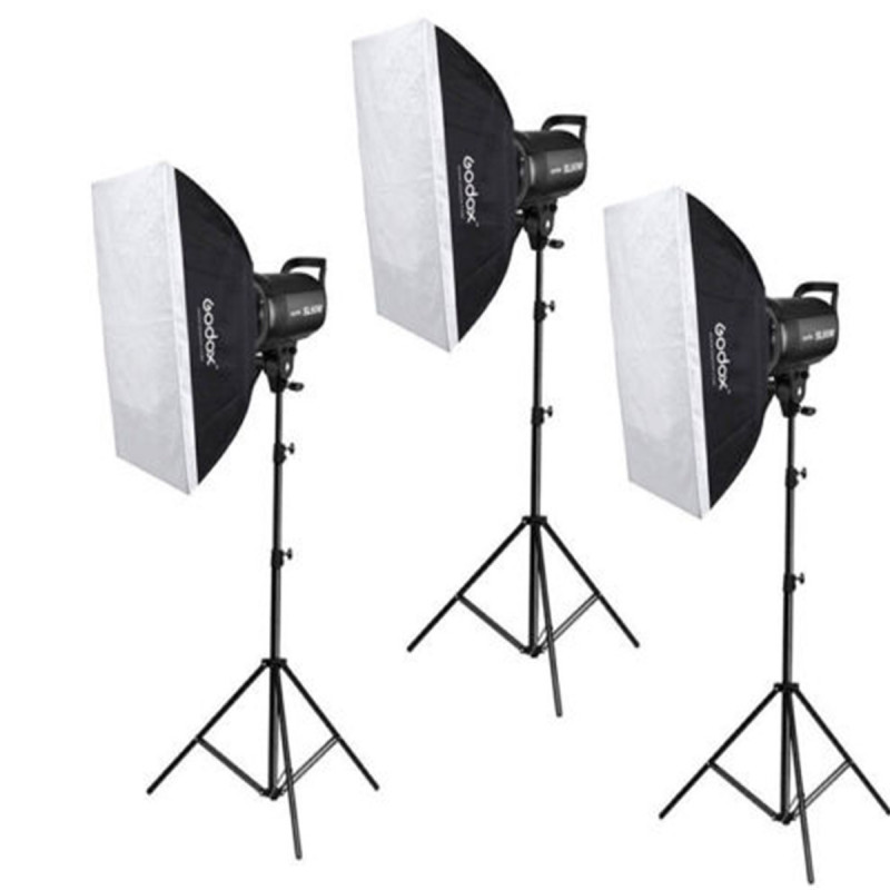 Godox SL60W Trio kit Video Light complet