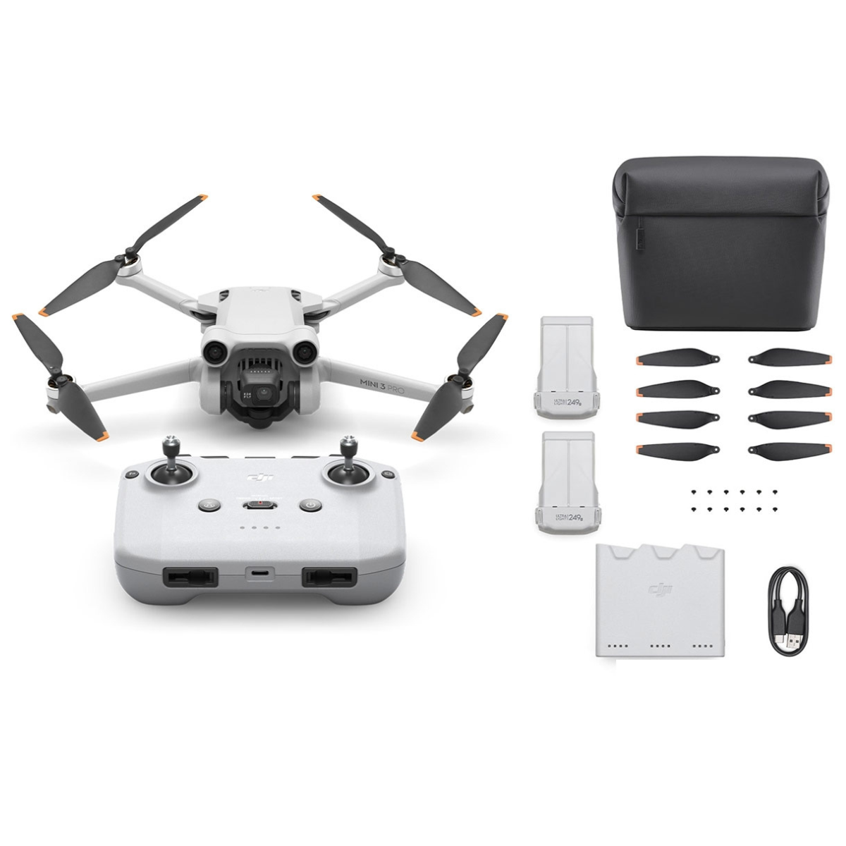 Drone Mini 3 Pro (sans radiocommande) - DJI - Hexadrone, la