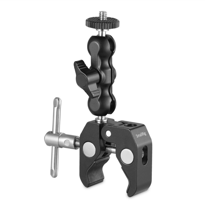 SmallRig Multi-Functional Crab-Shaped Clamp with Ballhead Magic Arm