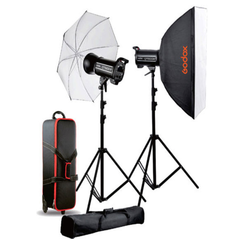 Godox QT600IIM-C - Studio flash kit (2xQT600IIM + accessoires)