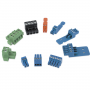 Extron Captive Screw Connectors: 3.5 mm 4 pole, blue, no tail, Qty 10