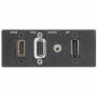 Extron AAP Double Space Black: One HDMI VGA PC Audio USB 3.2 Type-A