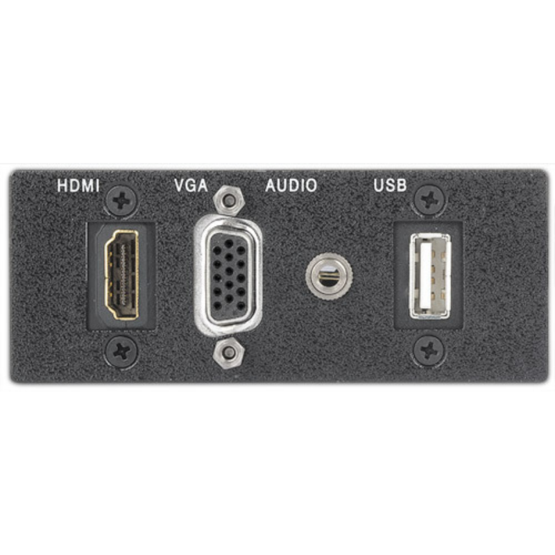 Extron AAP - Double Space - Black: Two HDMI, One VGA One Stereo Audio