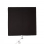 Avenger I1031 Drapeau Noir coupe-flux 120x120 avec support