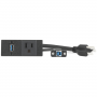 Extron US Unswitched AC Outlet, USB 2.0 Type-A F on Pigtail  Black