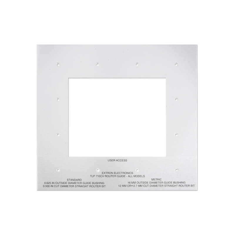 Extron Installation Guide for Proper Alignment and Hole Sizing