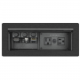 Extron Black with 2 US AC, 12 A Circuit Breaker, and 2 Outlets Under