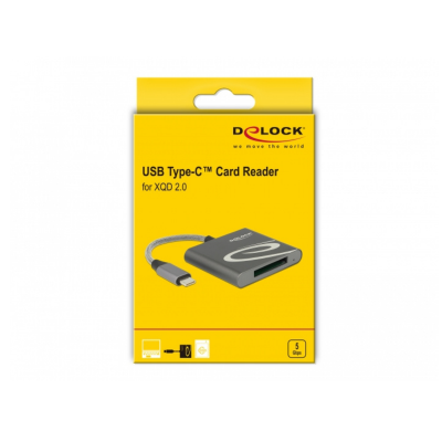 Lecteur de carte USB Type-C pour cartes de mémoire XQD 2.0 Delock