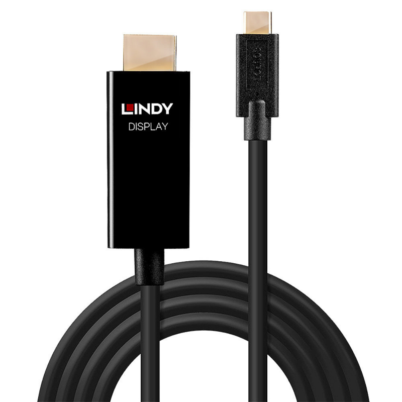 Lindy Câble adaptateur USB type C vers HDMI 4K60 avec HDR, 3m