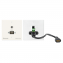 Extron Wallplate - EU 1 Gang - RAL9010 White: HDMI F to F 5cm