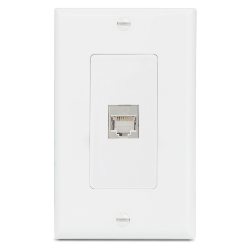 Extron 2 XTP DTP 24 Couplers Pass-Through Wallplate  White