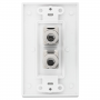 Extron 2 XTP DTP 24 Couplers Pass-Through Wallplate  White