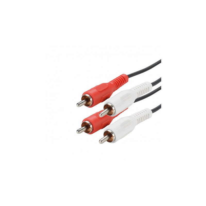 Cordon 2 RCA Mâle / 2 RCA Mâle de 2.5 mètres