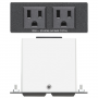 Extron Two US AC Outlets – Double Space AAP – Black