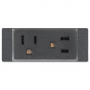 Extron Two US Edison Style AC Outlet – Double Space AAP – Black