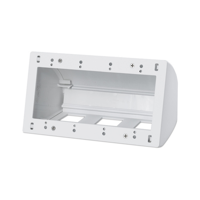 Extron Four US gang surface mount box: White