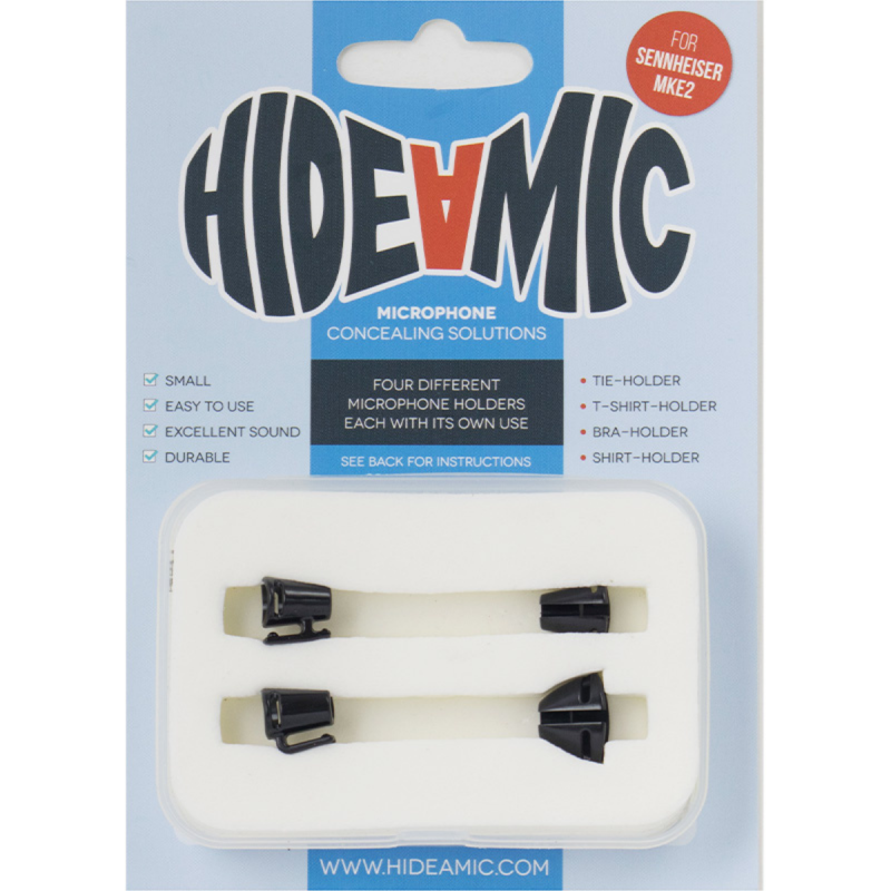 Hide a mic boîte de 4 supports transparent Sennheiser MKE2