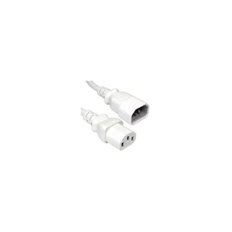 Neklan Rallonge secteur PC C13 / C14 Blanc - 0.5 m