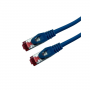 UPTEC Cat 6a SSTP LSOH BLEU Snagless avec fiche de test – 8m