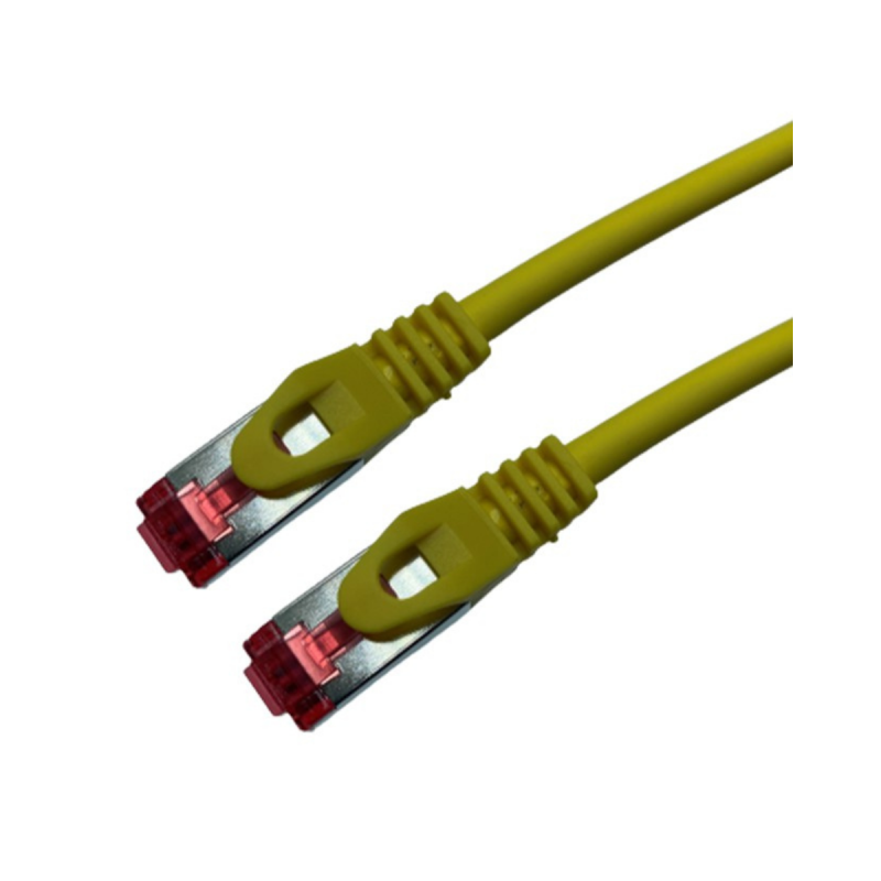 UPTEC Cat 6a SSTP LSOH JAUNE Snagless avec fiche de test – 1 5m