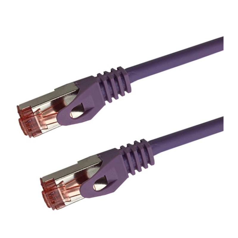 UPTEC Cat 6a SSTP LSOH VIOLET Snagless avec fiche de test – 40m