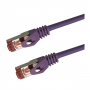 UPTEC Cat 6a SSTP LSOH VIOLET Snagless avec fiche de test – 15m