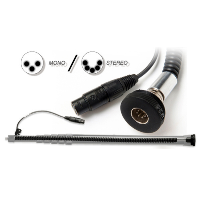 Boompoles Kit de câblage spiralé pour XL-QT avec sortie XLR mono