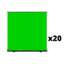 SWIT Lot de 20 CK-150 1.52m Roll-up Portable Green Screen