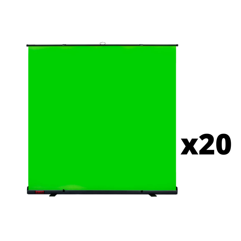 SWIT Lot de 20x CK-210 2.09m Roll-up Portable Green Screen