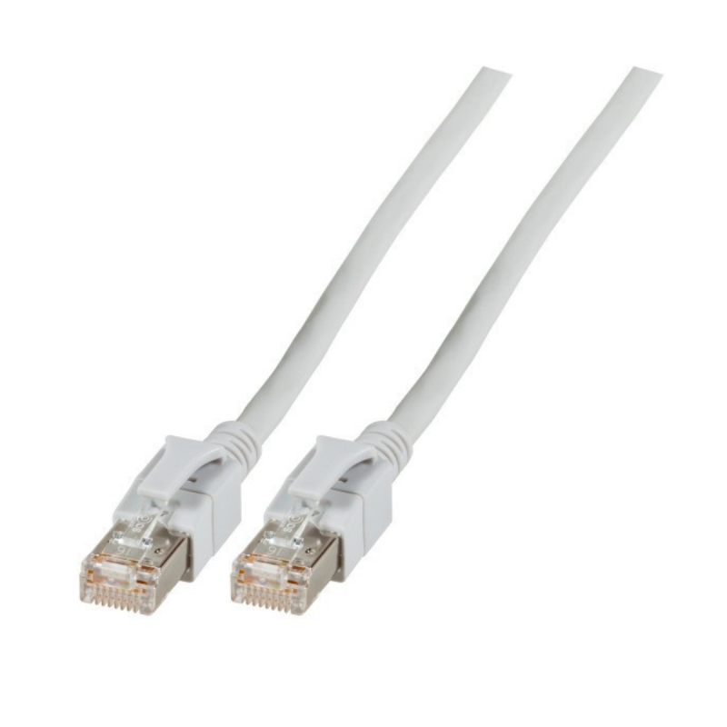 Neklan Cordon RJ45 CAT6A S/FTP à repérage lumineux Gris - 1m