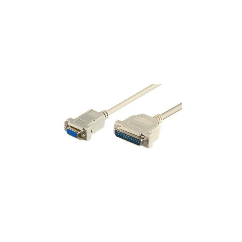 Neklan Cordon DB9 F / DB25 M Null modem - 3m