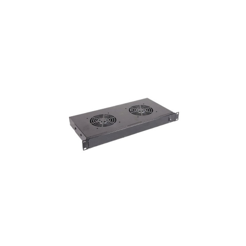 UPTEC - Tiroir de ventilation rackable 1U  (2 ventilateurs)