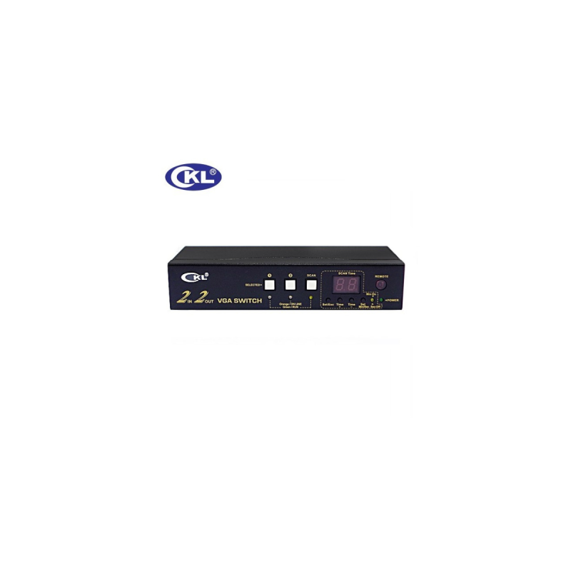 Neklan Commutateur VGA 2 IN 2 OUT télécommande 450Mhz 2048x1536