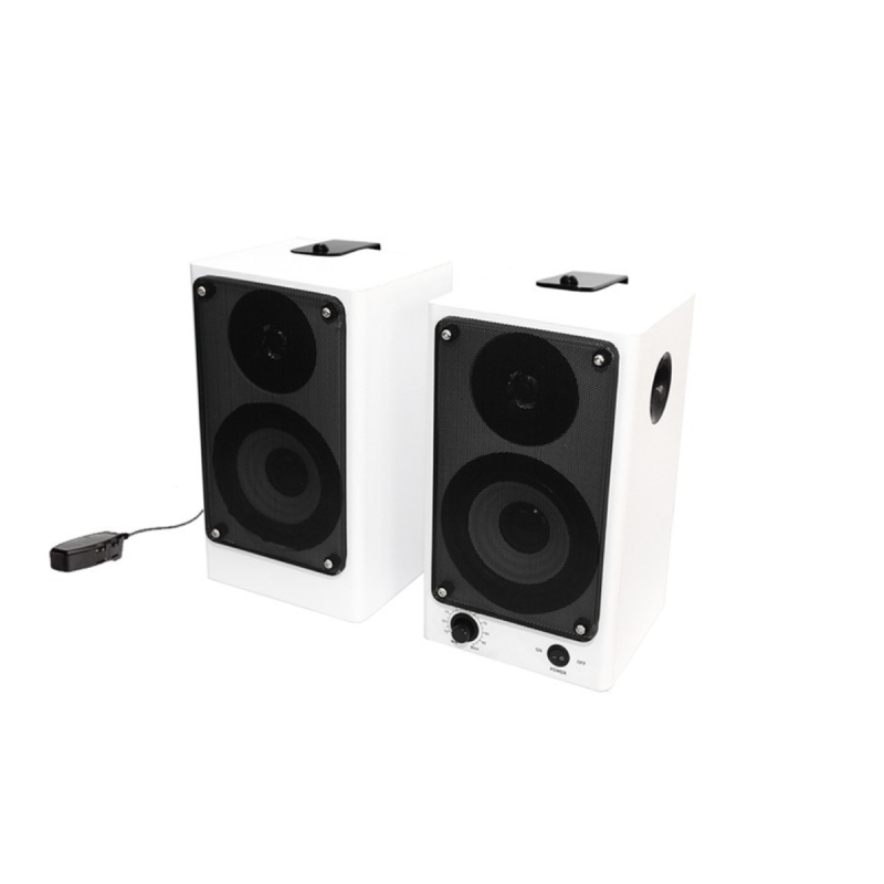 Neklan Enceintes 2x40W RMS avec télécommande filaire