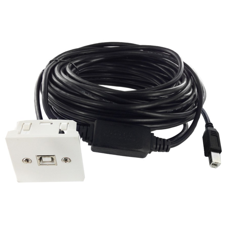 Neklan Plastron 45x45 USB2.0 B amplifié F-M - 15m