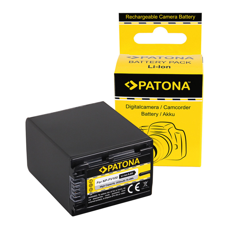 Patona Batterie compatible type Sony NP-FV100 2850 mah 6.8 V