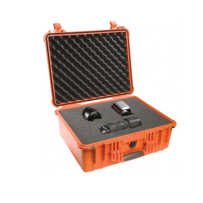 Pelicase Valise PC1550 Orange Avec Mousse