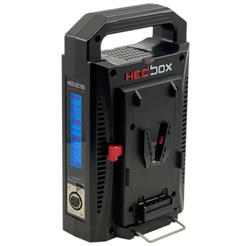 HEDBOX Chargeur LCD 2 canaux simultanés pour batteries V-Mount