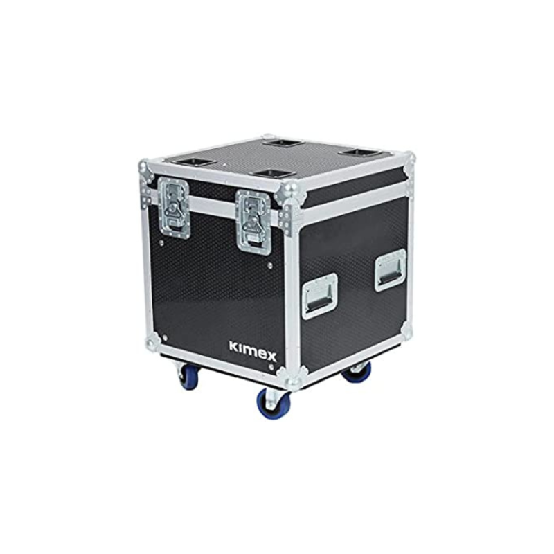 Kimex Flight case type malle 60x60x60cm + rangement