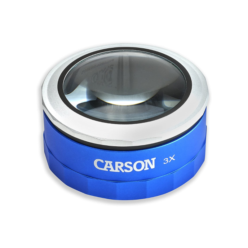 Carson Loupe sur pied LED 3x Power Touch activée