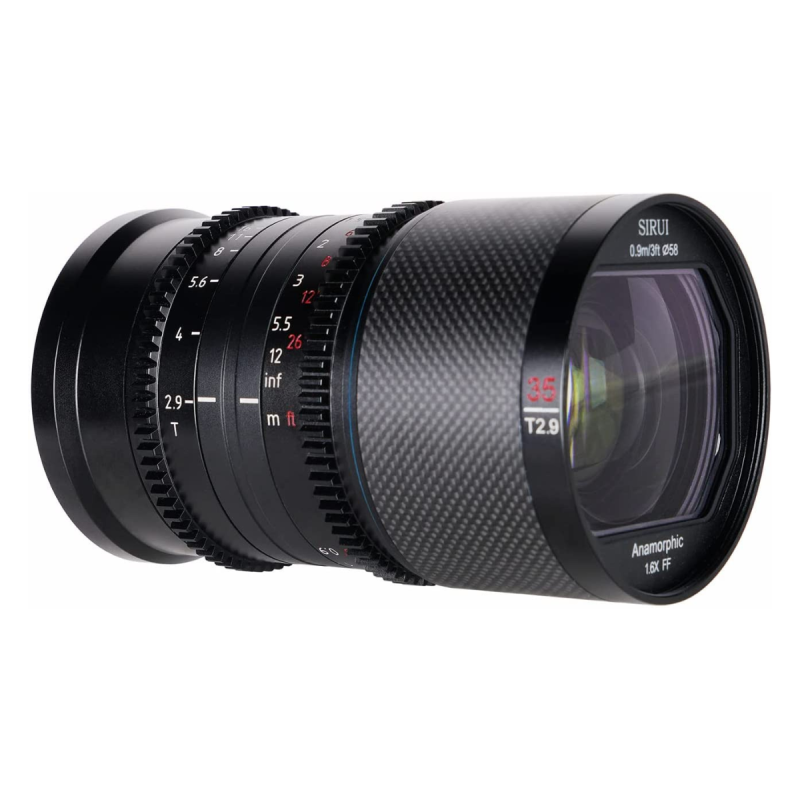 SIRUI 35mm T2.9 1.6x Carbon Fullframe Anamorphic RF Mount Neutral