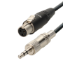 Cordon mini XLR 3b F/Jack 3.5 st M 0.2m