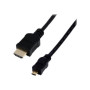 MCL Câble HDMI haute vitesse + Ethernet type A / D (micro) mâle 2m